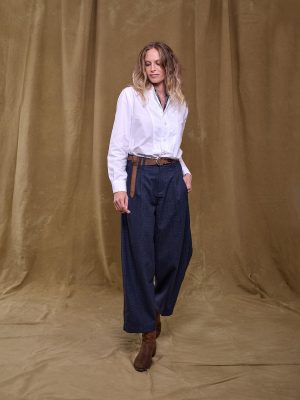 Wool Pleated Pant
